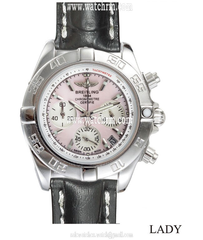 Breitling Chronomat B01 AB011012/B967 Round Pink Dial Automatic Watch
