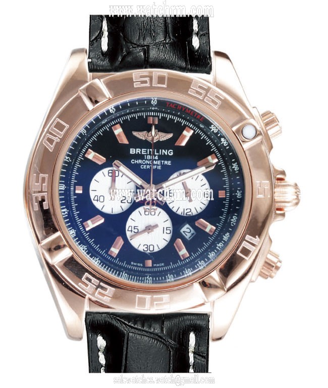 Breitling Chronomat B01 AB011012/C788 43.5mm Rose Gold Case Blue Dial Watch