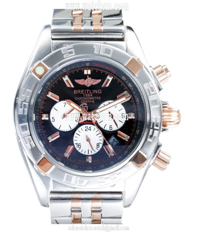 Breitling Chronomat B01 AB011012/C788-SS Silver Stainless Steel Strap 43.5mm Blue Dial Watch
