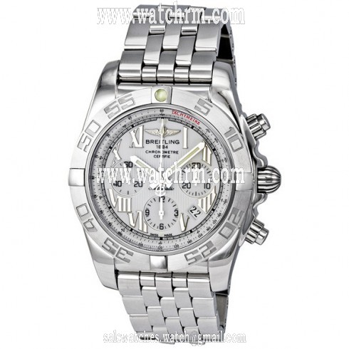Breitling Chronomat B01 Antarctica White Chronograph Men's Watch AB011011-A690SS