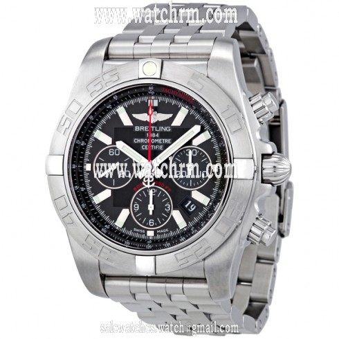 Breitling Chronomat B01 Flying Fish Black Dial Automatic Men's Watch AB011010-BB08SS