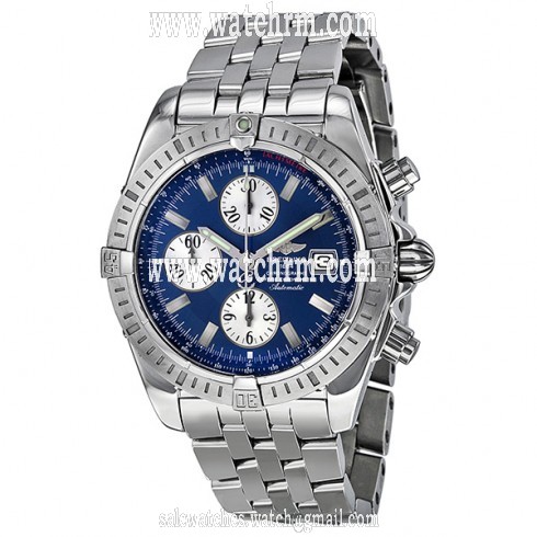 Breitling Chronomat Blue Dial Stainless Steel Men's Watch A1335611-C647SS