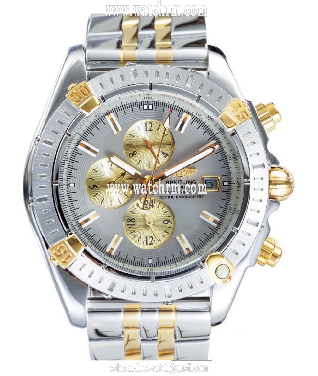 Breitling Chronomat Evolution B1335611/g570-SS Grey Dial Silver Stainless Steel Strap Round Watch