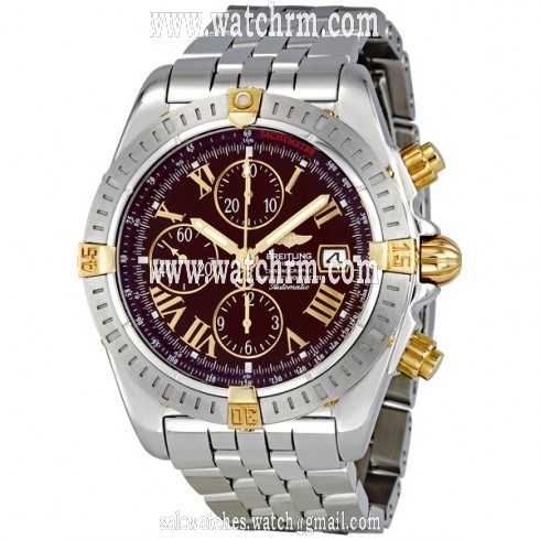 Breitling Chronomat Evolution Burgundy Dial Automatic Men's Watch B1335611-K521SS
