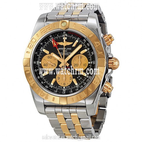 Breitling Chronomat GMT Automatic Chronograph Black Dial Men's Watch CB042012-BB86TT
