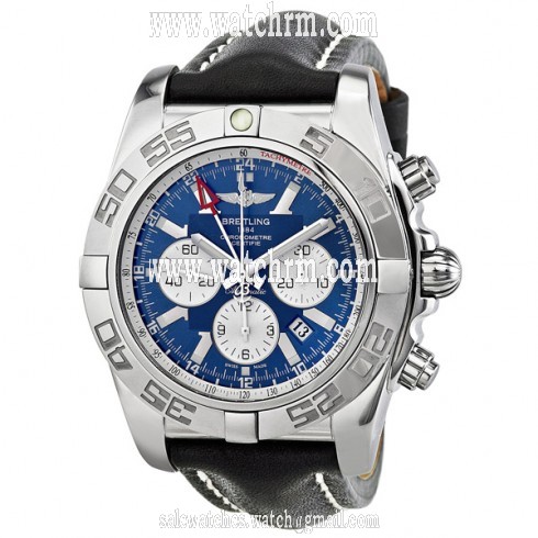 Breitling Chronomat GMT Automatic Chronograph Blue Dial Men's Watch AB041012-C834BKLT