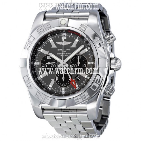 Breitling Chronomat GMT Automatic Grey Dial Men's Watch AB041012-F556SS