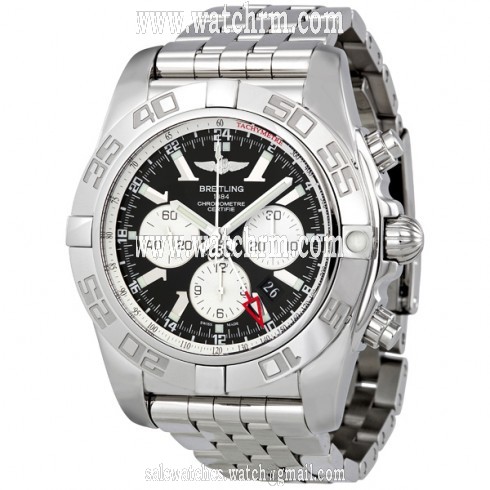 Breitling Chronomat GMT Black Dial Chronograph Automatic Men's Watch AB041012-BA69SS