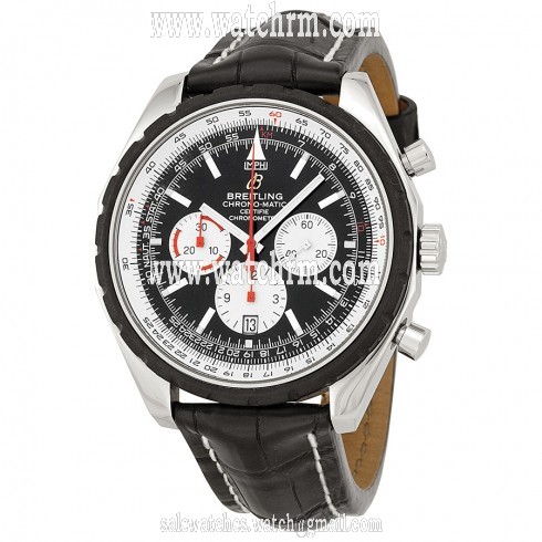 Breitling Chrono-Matic 49 Automatic Black Dial Men's Watch A1436002-B920