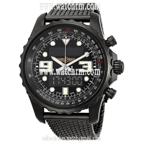 Breitling Chronospace Blacksteel Analog-Digital Multi-Function Men's Watch M7836522-BA26SS