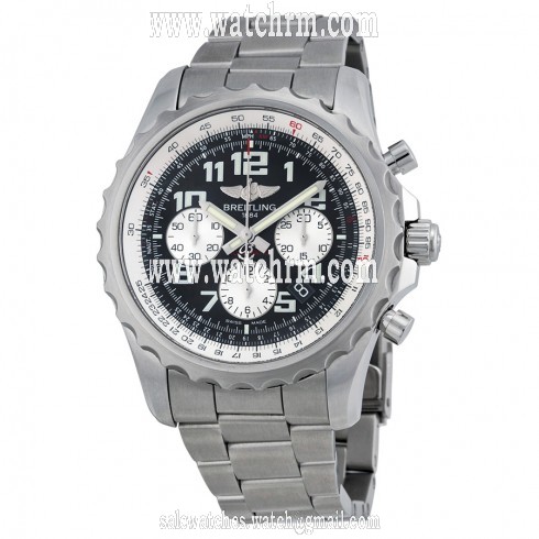 Breitling Chronospace Chronograph Automatic Black Dial Stainless Steel Men's Watch A2336035-BB97SS