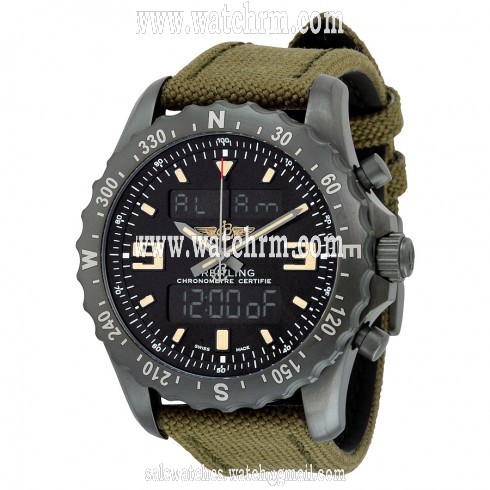 Breitling Chronospace Military Black Dial Quartz Men's Watch M7836622-BD39GRFT