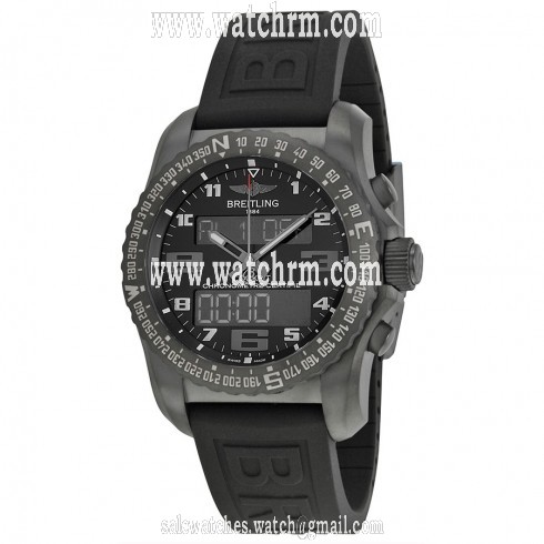 Breitling Cockpit B50 Night Mission Analog-Digital Dial Black Rubber Men's Watch VB501022-BD41BKP3D