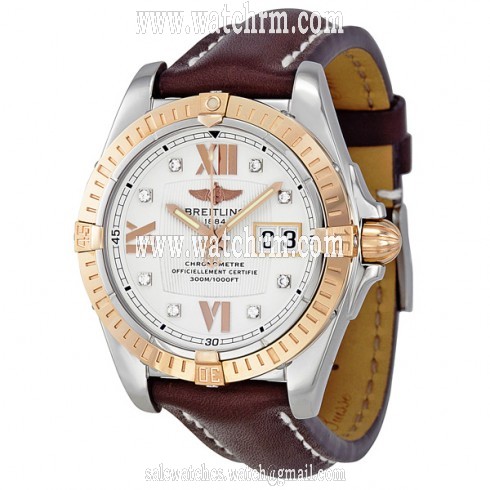 Breitling Cockpit Diamond Rose Gold Automatic Men's Watch C4935012-A672BRLT
