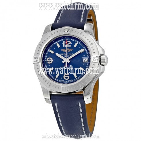 Breitling Colt 36 Blue Dial Quartz Ladies Watch A7438911-C913BLLD