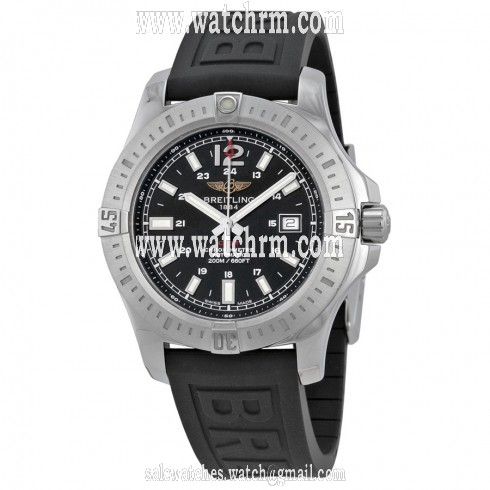 Breitling Colt Automatic Black Dial Black Rubber Men's Watch A1738811-BD44BKPD3