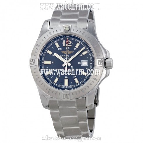 Breitling Colt Automatic Marine Blue Dial Stainless Steel Men's Watch A1738811-C906SS