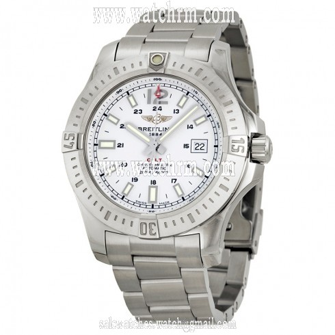 Breitling Colt Automatic Silver Dial Stainless Steel Men's Watch A1738811-G791SS