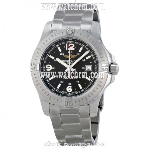 Breitling Colt Black Dial Stainless Steel Men's Watch A7438811-BD45SS