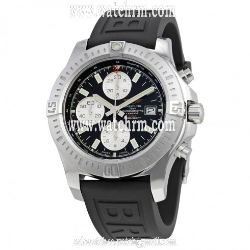 Breitling Colt Chronograph  Automatic Black Dial Black Rubber Men's Watch A1338811-BD83BKPT3
