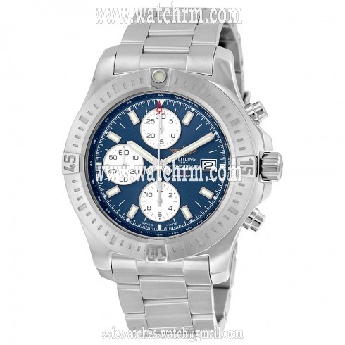Breitling Colt Chronograph Automatic Mariner Blue Dial Stainless Steel Men's Watch A1338811-C914SS