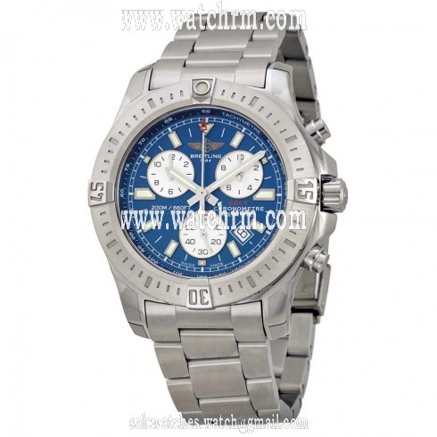 Breitling Colt Chronograph Blue Dial Stainless Steel Watch A7338811-C905SS
