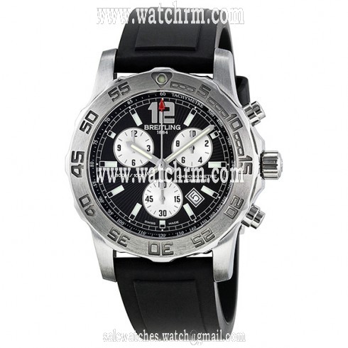 Breitling Colt Chronograph II Chronograph Black Dial Stainless Steel Men's Watch A7338710-BB49