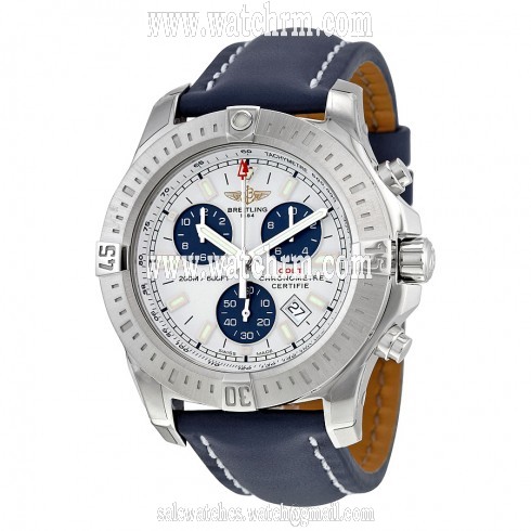 Breitling Colt Chronograph Silver Dial Quartz Men's Watch A7338811-G790BLLT