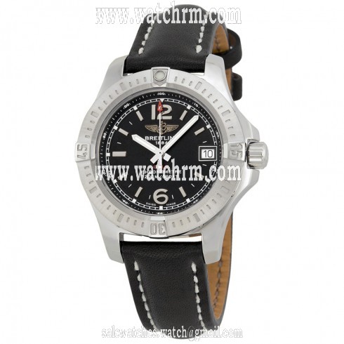 Breitling Colt Lady Black Dial Stainless Steel Ladies Watch A7738811-BD46BKLT