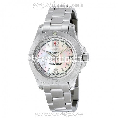 Breitling Colt Lady Mother of Pearl Dial Stainless Steel Quartz Ladies Watch A7738811-A770SS