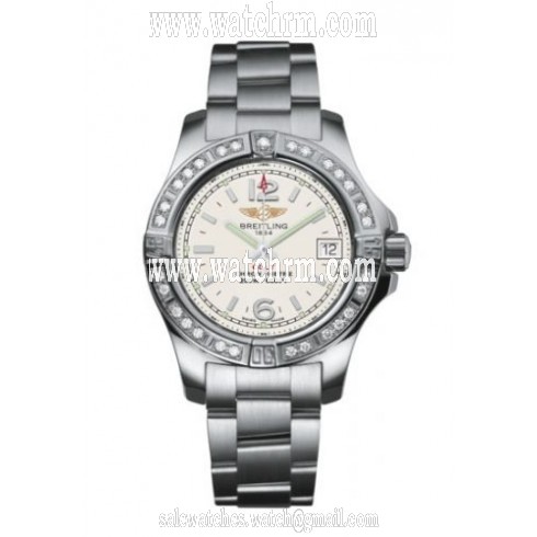 Breitling Colt Lady Stratus Silver Dial Professional III Steel Men's Watch A7738853-G793SS