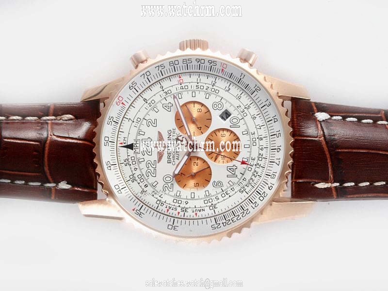 Breitling Cosmonaute Chronograph D2232212/G527 46mm Automatic White Dial Watch