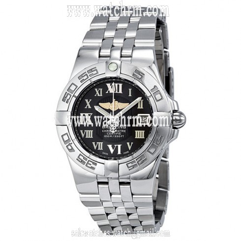 Breitling Galactic 30 Black Dial Stainless Steel Ladies Watch A71340L2-B950SS