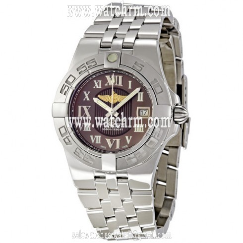 Breitling Galactic 30 Bronze Dial Steel Ladies Watch A71340L2-Q561SS