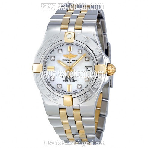 Breitling Galactic 30 Diamond Dial Ladies Watch B71340L2-A714TT