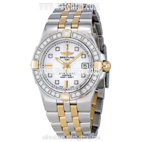 Breitling Galactic 30 Diamond Two-tone Ladies Watch B71340LA-A714TT