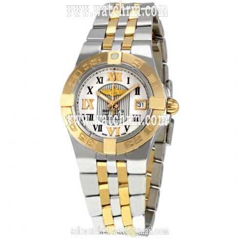 Breitling Galactic 30 Sierra Silver Dial Steel and 18kt Gold Ladies Watch C71340L2-G672TT