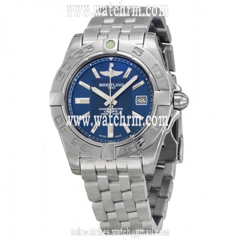 Breitling Galactic 32 Blue Dial Stainless Steel Ladies Watch A71356L2-C811SS