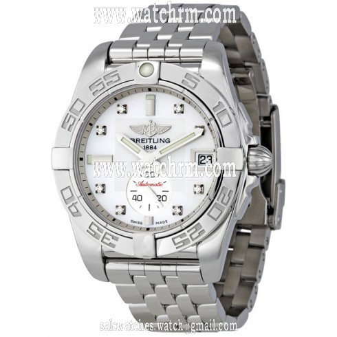 Breitling Galactic 36 Mother of Pearl Diamond Dial Unisex Watch A3733012-A717SS