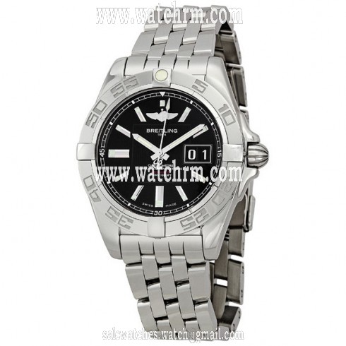 Breitling Galactic 41 Black Dial Men's Watch A49350L2-BA07SS