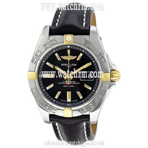 Breitling Galactic 41 Black Dial Men's Watch B49350L2-BA08BKLT
