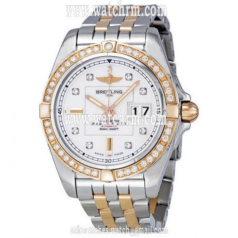 Breitling Galactic 41 Mother of Pearl Steel and 18kt Rose Gold Men's Watch C49350LA-A706TT