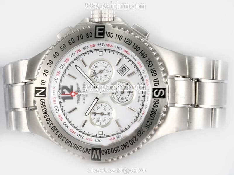 Breitling Hercules Chronograph A39363 Stainless Steel Case 45mm Mens Watch