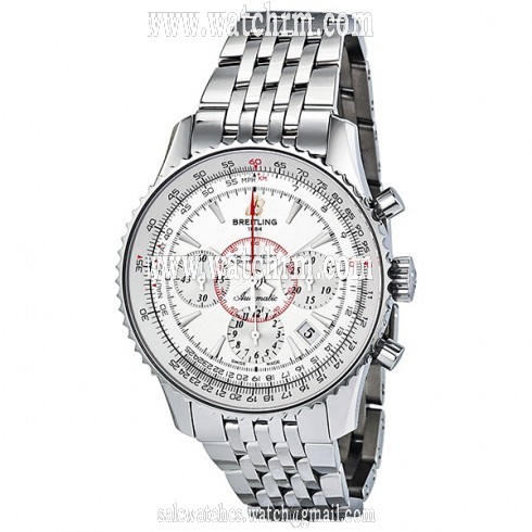 Breitling Montbrillant 01 Automatic Chronograph Silver Dial Men's Watch AB013012-G709