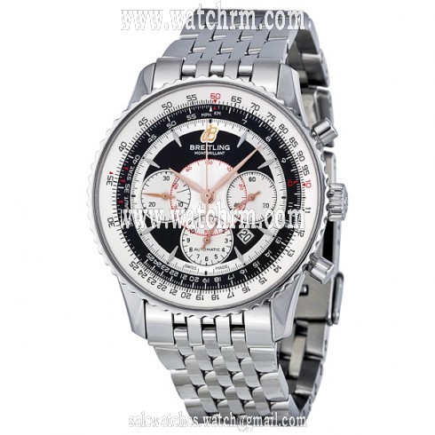 Breitling Montbrillant Chronograph Automatic Black Dial Men's Watch A4137012-B986SS