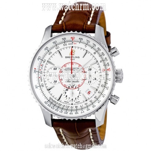 Breitling Montbrilliant 01 Silver Dial Chronograph Automatic Men's Watch AB013112-G709BRCT