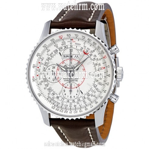 Breitling Montbrilliant Datora Silver Dial Chronograph Men's Watch A2133012-G518BRLD