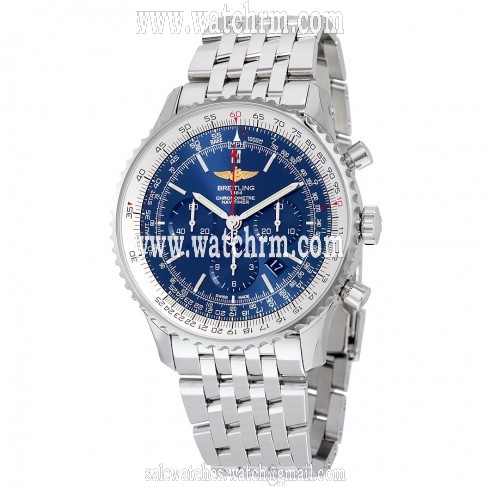 Breitling Navitimer 01 46MM Chronograph Aurora Blue Dial Men's Watch AB012721-C889SS