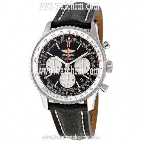 Breitling Navitimer 01 Chronograph Black Dial Men's Watch AB012012-BB01