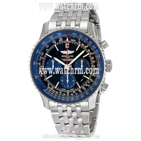 Breitling Navitimer 01 Limited Blue Edition Stainless Steel Men's Watch AB012116/BE09SS